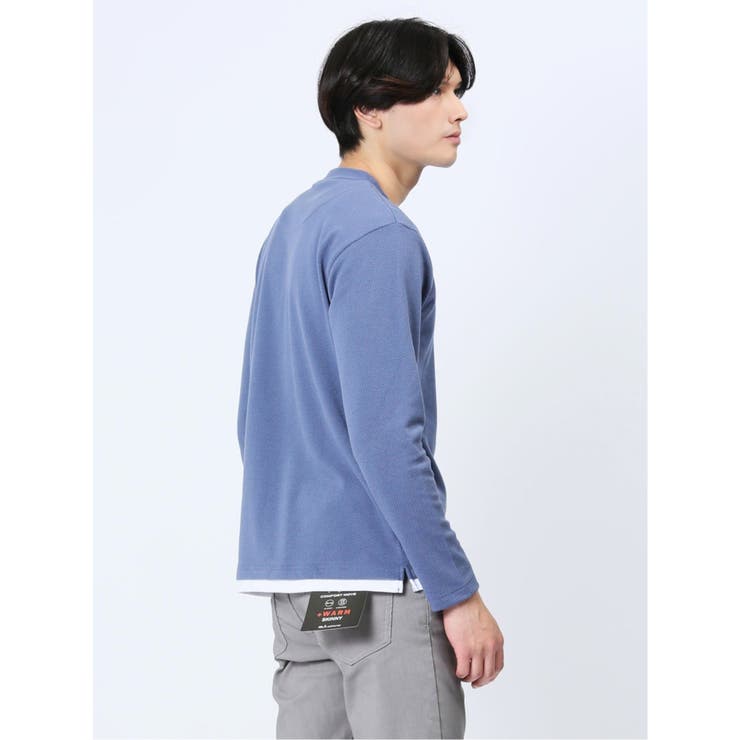 ポップコーン フェイククルーネック長袖Tシャツ | TAKA-Q MEN | 詳細画像24 