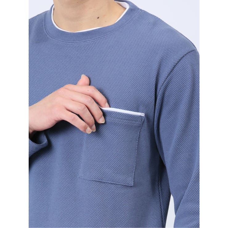 ポップコーン フェイククルーネック長袖Tシャツ | TAKA-Q MEN | 詳細画像29 