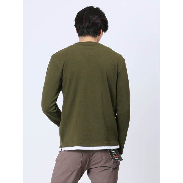 ポップコーン フェイククルーネック長袖Tシャツ | TAKA-Q MEN | 詳細画像3 