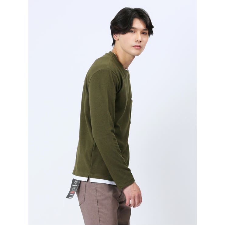 ポップコーン フェイククルーネック長袖Tシャツ | TAKA-Q MEN | 詳細画像4 