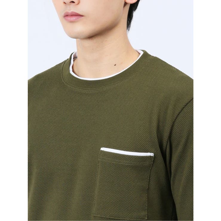 ポップコーン フェイククルーネック長袖Tシャツ | TAKA-Q MEN | 詳細画像8 