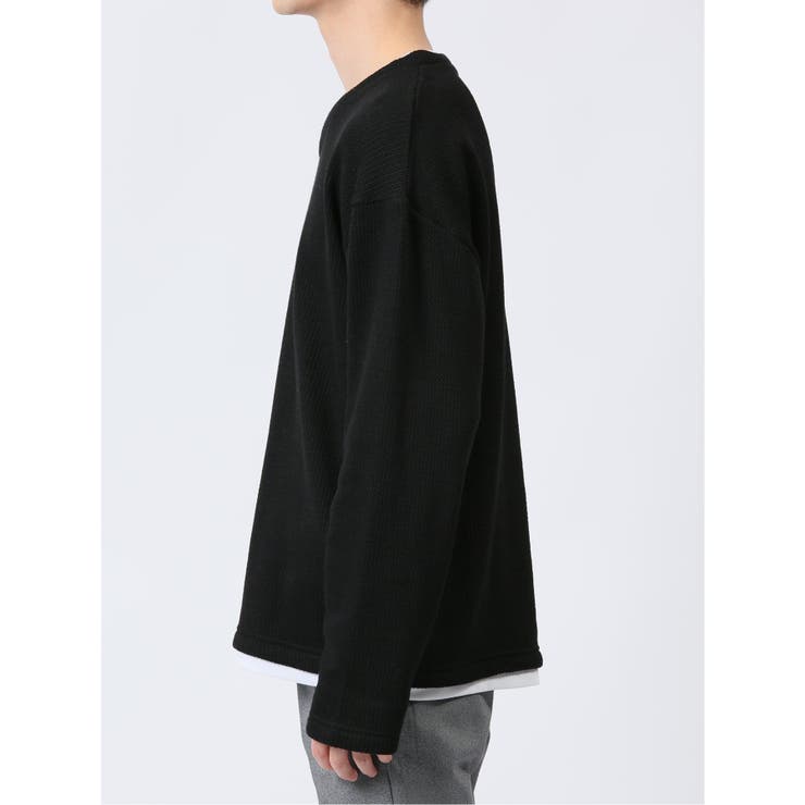 スラブ裏起毛 Vネック長袖Tシャツ | TAKA-Q MEN | 詳細画像19 