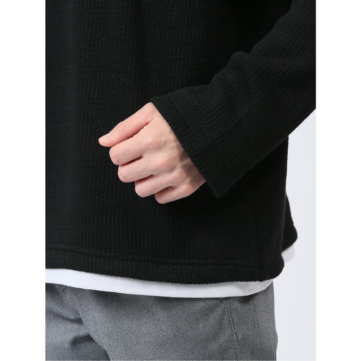 スラブ裏起毛 Vネック長袖Tシャツ | TAKA-Q MEN | 詳細画像22 