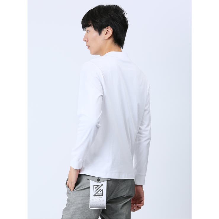 【DRESS T-SHIRT】超長綿 クルーネック長袖Tシャツ | TAKA-Q MEN | 詳細画像2 