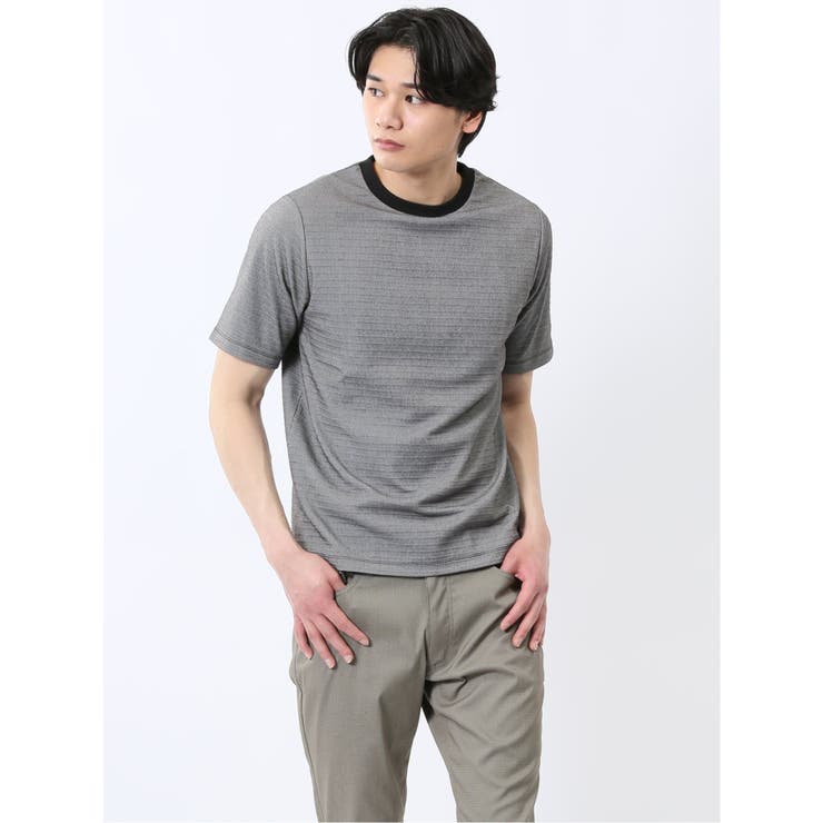 タックコードレーン クルーネック半袖Tシャツ | TAKA-Q MEN | 詳細画像1 
