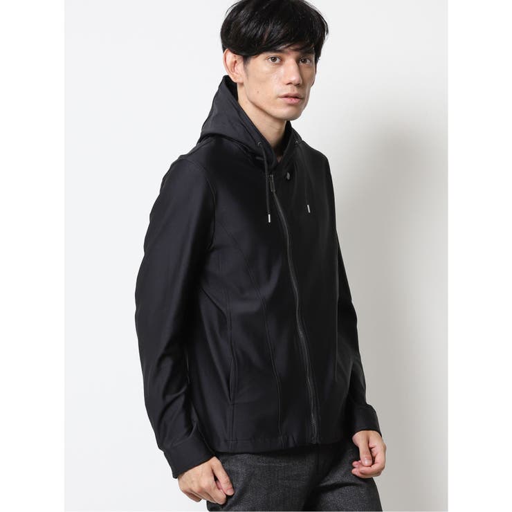 ストレッチポンチ ライダースパーカー[品番：TKQJ0009273]｜TAKA-Q MEN