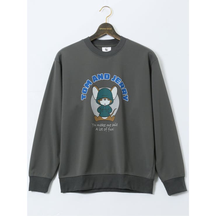 【大きいサイズ】トムとジェリー ダンボール クルーネックトレーナー | TAKA-Q MEN | 詳細画像1 