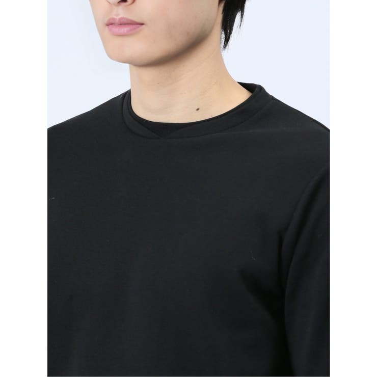ロゴ切替 クルーネック長袖Tシャツ | TAKA-Q MEN | 詳細画像8 