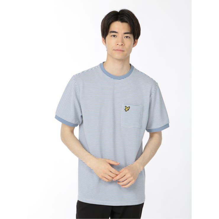 ライル&スコット/LYLE&SCOTT ボーダー クルーネック半袖Tシャツ | TAKA-Q MEN | 詳細画像1 