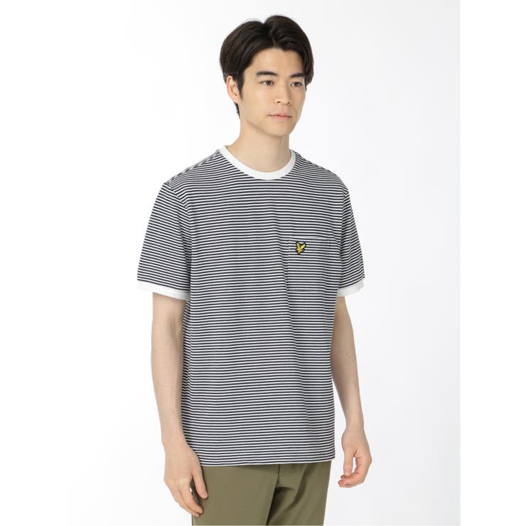 ライル&スコット/LYLE&SCOTT ボーダー クルーネック半袖Tシャツ | TAKA-Q MEN | 詳細画像14 