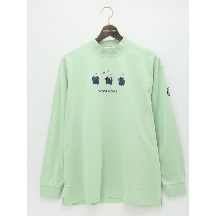 50緑 | 【大きいサイズ】シナコバ/SINA COVA ハイネック長袖Tシャツ | TAKA-Q MEN