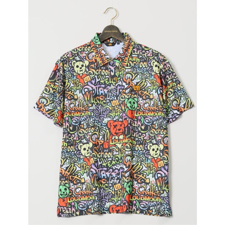 中古 メンズ ラウドマウス LOUDMOUTH 半袖ポロシャツ LL ピンク