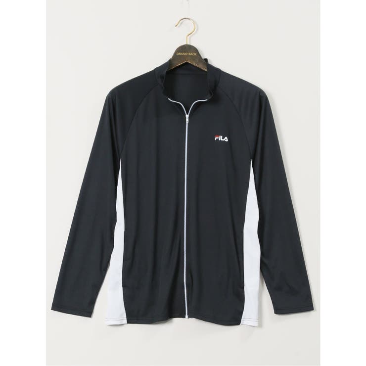 FILA GOLF ブラックジャケット Mサイズ フィラゴルフ ブルゾン ジャケット ゴルフウエア アウター 黒 白