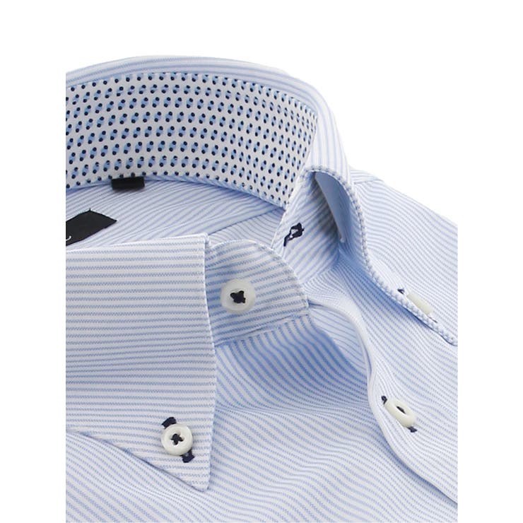 ノーアイロンストレッチ レギュラーフィットボタンダウン半袖ニットシャツ | TAKA-Q MEN | 詳細画像2 