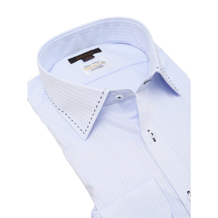 形態安定 吸水速乾 スタンダードフィット ワイドカラー長袖シャツ | TAKA-Q MEN | 詳細画像2 