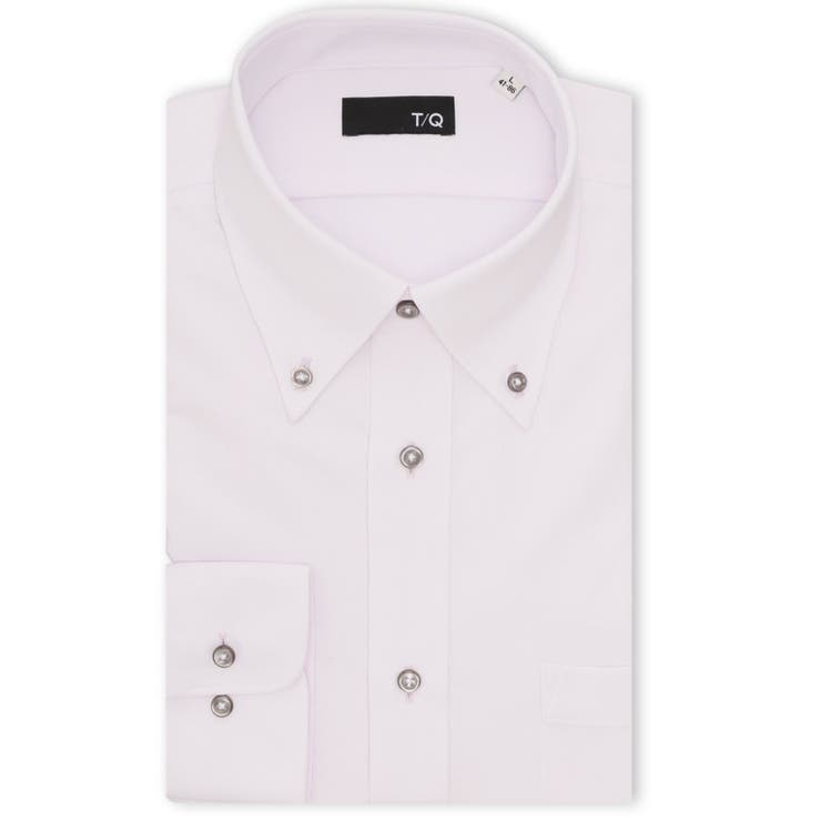 ノンアイロンストレッチ NEWスタンダードフィット ボタンダウン長袖ニットシャツ | TAKA-Q MEN | 詳細画像1 