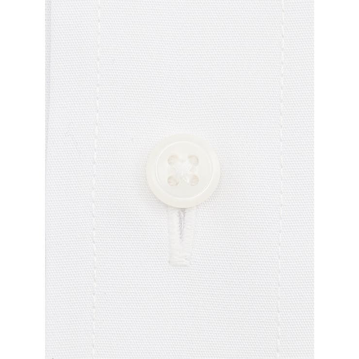 【白無地】形態安定 吸水速乾 レギュラーフィット レギュラーカラー長袖シャツ | TAKA-Q MEN | 詳細画像4 