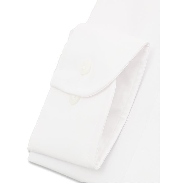 【白無地】形態安定 吸水速乾 レギュラーフィット レギュラーカラー長袖シャツ | TAKA-Q MEN | 詳細画像3 