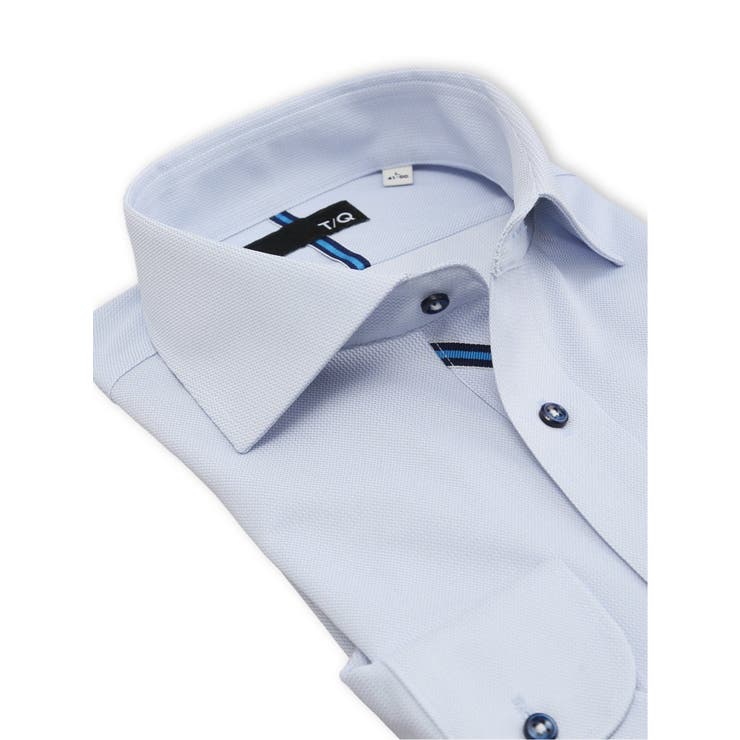 ノンアイロンストレッチ NEWスタンダードフィット カッタウェイ長袖ニットシャツ | TAKA-Q MEN | 詳細画像2 