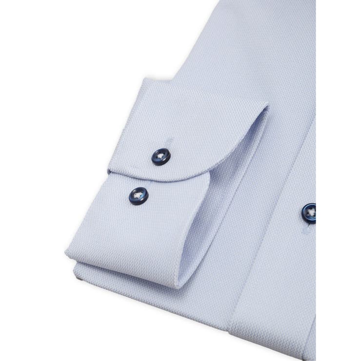 ノンアイロンストレッチ NEWスタンダードフィット カッタウェイ長袖ニットシャツ | TAKA-Q MEN | 詳細画像3 