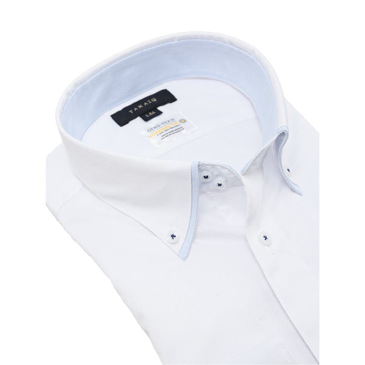形態安定 吸水速乾 スタンダードフィット ドゥエボタンダウン長袖シャツ | TAKA-Q MEN | 詳細画像2 