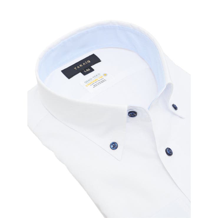 形態安定 吸水速乾 スタンダードフィット ボタンダウン長袖シャツ | TAKA-Q MEN | 詳細画像2 