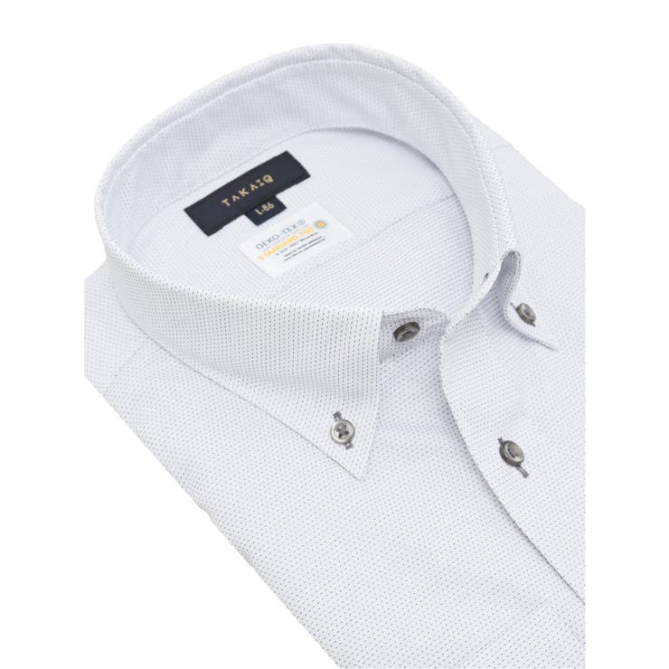 形態安定 吸水速乾 スタンダードフィット ボタンダウン長袖シャツ | TAKA-Q MEN | 詳細画像2 