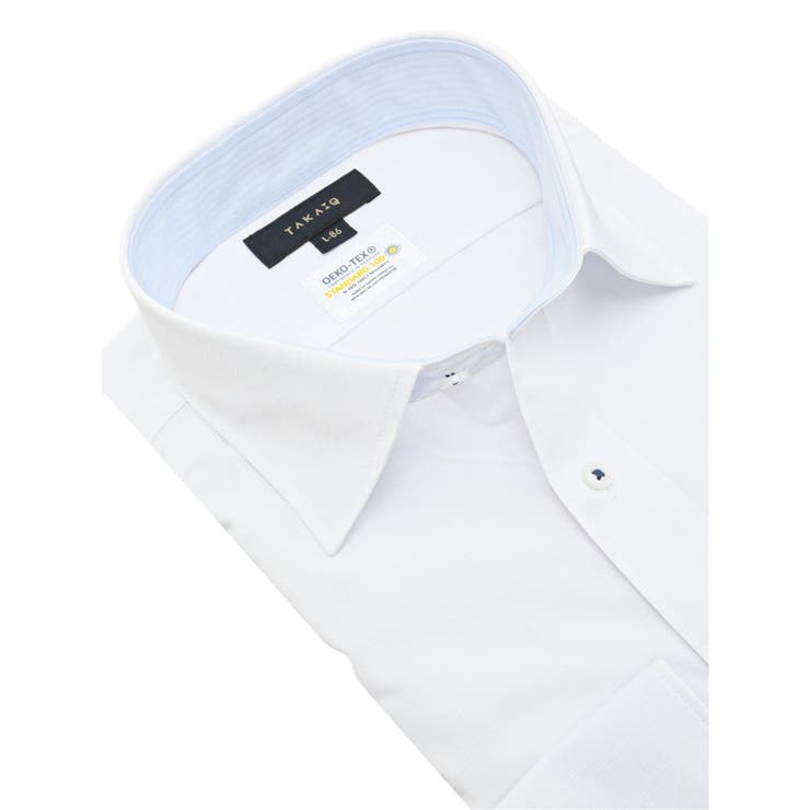 形態安定 吸水速乾 スタンダードフィット ワイドカラー長袖シャツ | TAKA-Q MEN | 詳細画像2 
