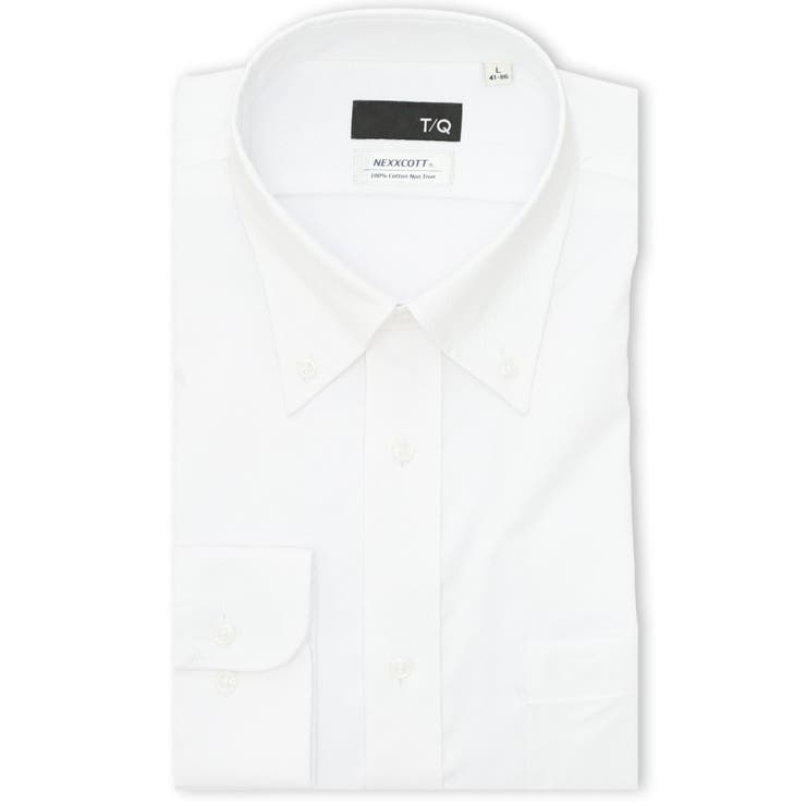 綿100% ノンアイロン NEWスタンダードフィット ボタンダウン長袖シャツ | TAKA-Q MEN | 詳細画像1 