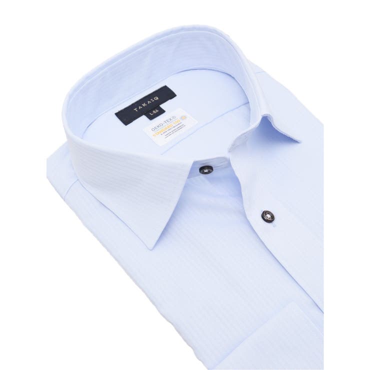 形態安定 吸水速乾 スタンダードフィット ワイドカラー長袖シャツ | TAKA-Q MEN | 詳細画像2 