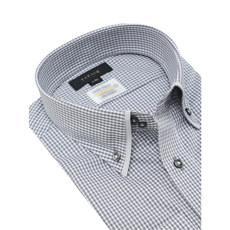 形態安定 吸水速乾 スタンダードフィット ドゥエボタンダウン長袖シャツ | TAKA-Q MEN | 詳細画像2 