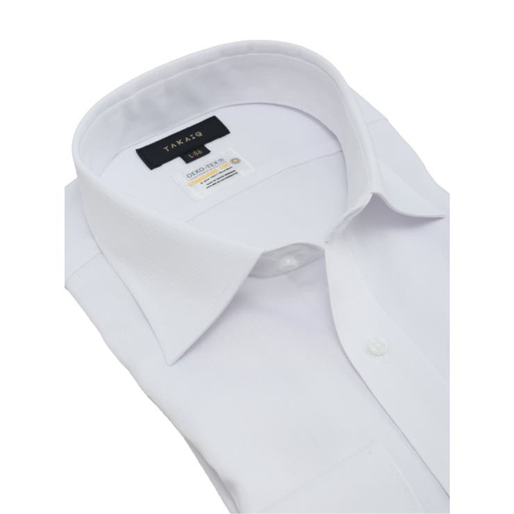 形態安定 吸水速乾 スタンダードフィット ワイドカラー長袖シャツ | TAKA-Q MEN | 詳細画像2 