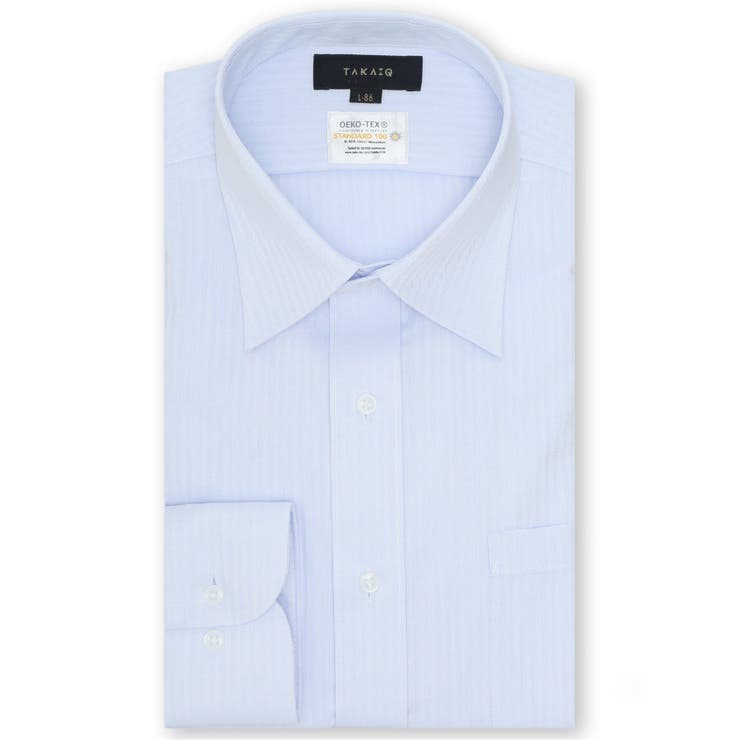 形態安定 吸水速乾 スタンダードフィット レギュラーカラー長袖シャツ | TAKA-Q MEN | 詳細画像1 