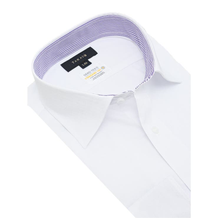 形態安定 吸水速乾 スタンダードフィット ワイドカラー長袖シャツ | TAKA-Q MEN | 詳細画像2 