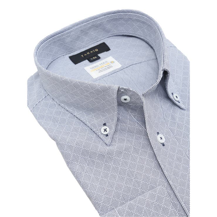 形態安定 吸水速乾 スタンダードフィット ボタンダウン長袖シャツ | TAKA-Q MEN | 詳細画像2 