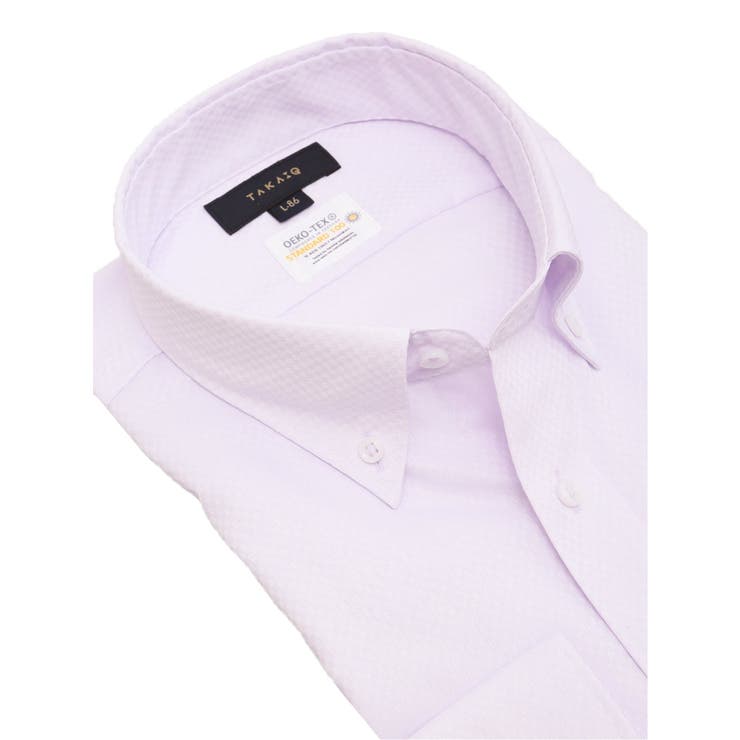 形態安定 吸水速乾 スタンダードフィット ボタンダウン長袖シャツ | TAKA-Q MEN | 詳細画像2 