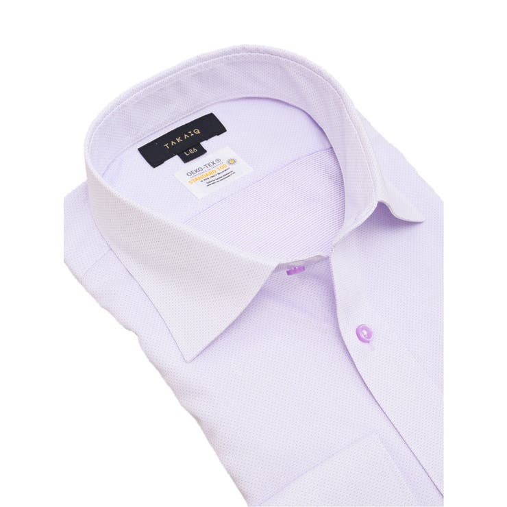 形態安定 吸水速乾 スタンダードフィット ワイドカラー長袖シャツ | TAKA-Q MEN | 詳細画像2 