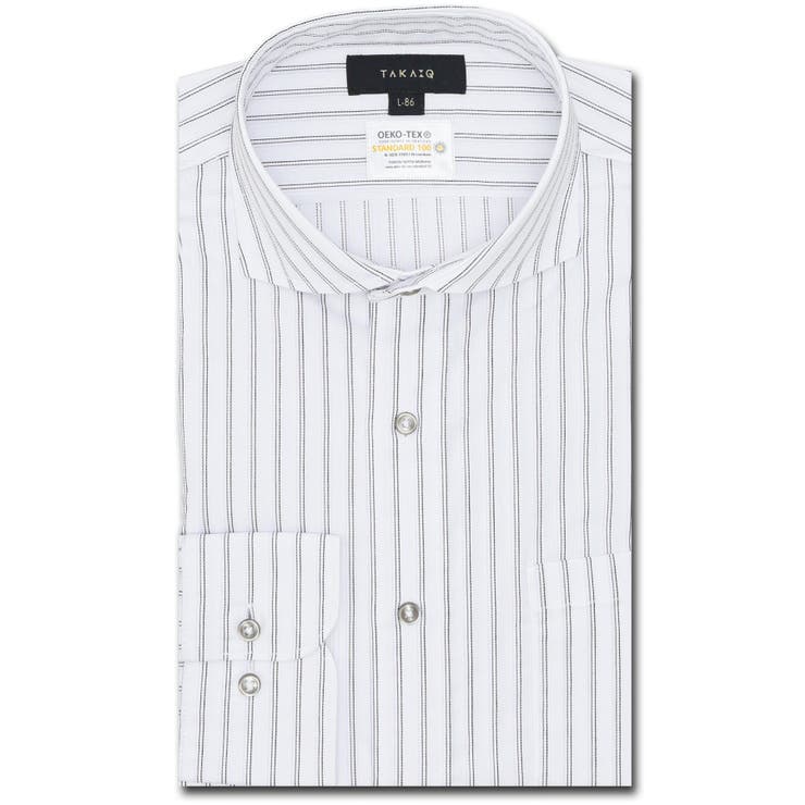 形態安定 吸水速乾 スタンダードフィット カッタウェイ長袖シャツ | TAKA-Q MEN | 詳細画像1 