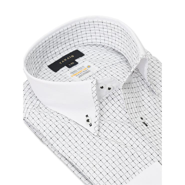 形態安定 吸水速乾 スタンダードフィット ボタンダウン長袖シャツ | TAKA-Q MEN | 詳細画像2 