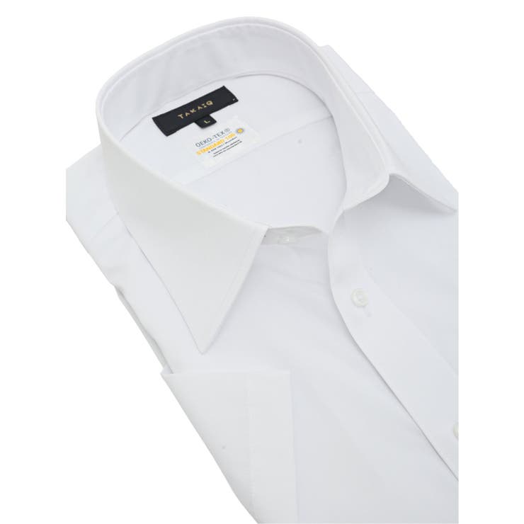 形態安定 吸水速乾 スタンダードフィット レギュラーカラー半袖シャツ | TAKA-Q MEN | 詳細画像2 