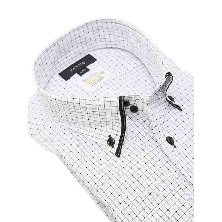 形態安定 吸水速乾 スタンダードフィット ドゥエボタンダウン長袖シャツ | TAKA-Q MEN | 詳細画像2 