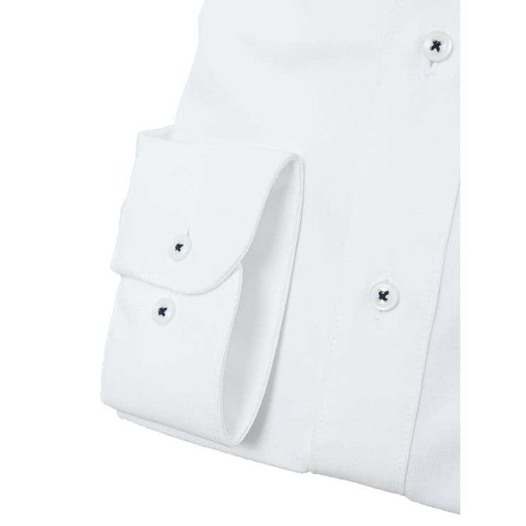 ノーアイロンストレッチ スタンダードフィット ボタンダウン長袖ニットシャツ | TAKA-Q MEN | 詳細画像3 