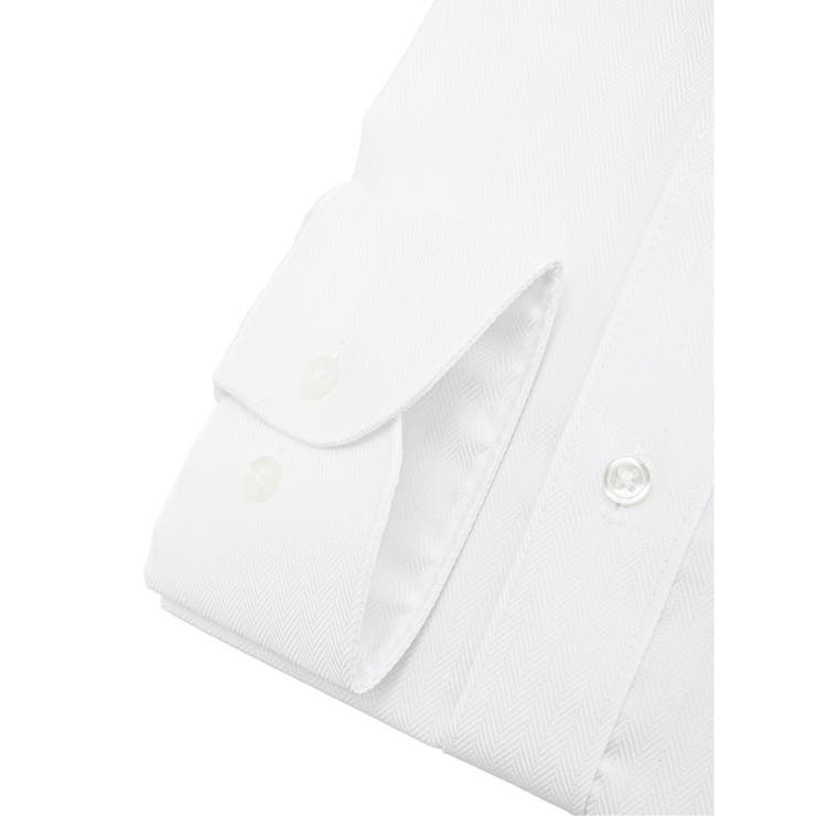 綿100% ノーアイロン スタンダードフィット ワイドカラー長袖シャツ | TAKA-Q MEN | 詳細画像3 