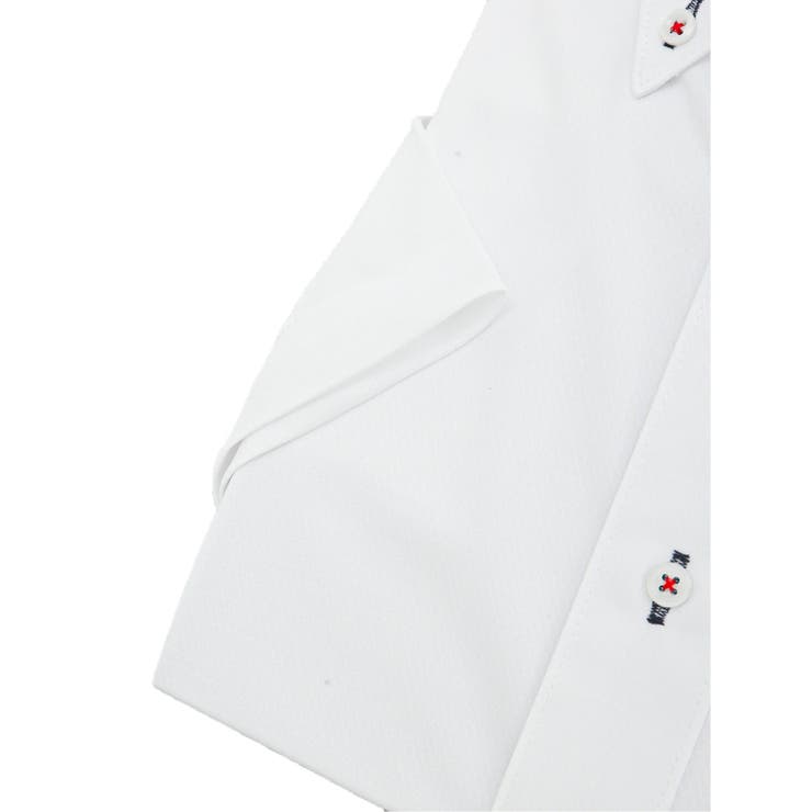 ノーアイロンストレッチ スタンダードフィット ボタンダウン半袖ニットシャツ | TAKA-Q MEN | 詳細画像3 