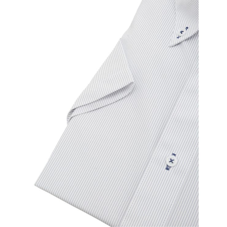 ノーアイロンストレッチ スタンダードフィット ボタンダウン半袖ニットシャツ | TAKA-Q MEN | 詳細画像3 