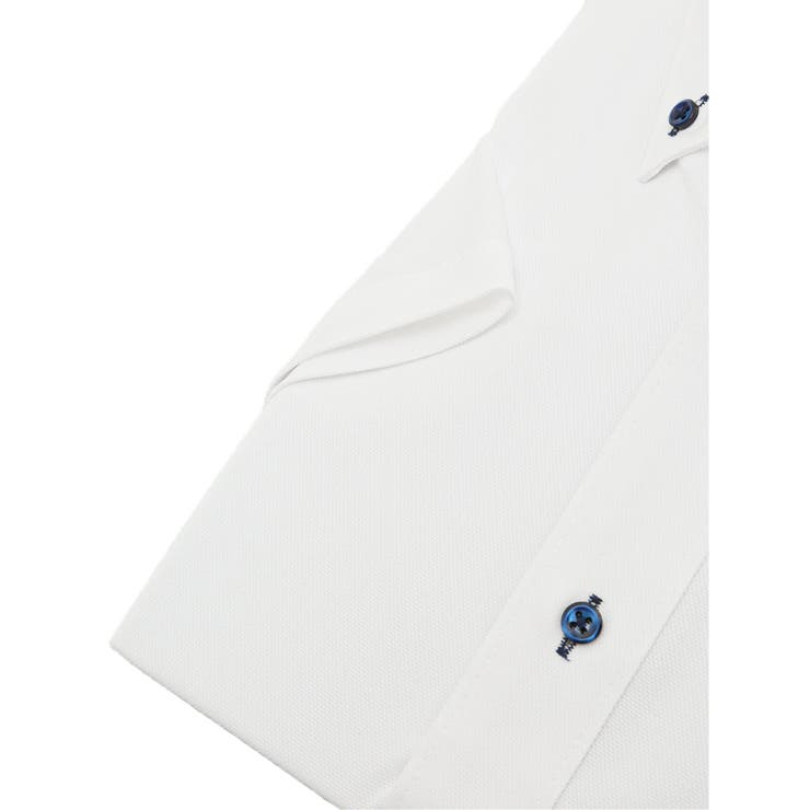 ノーアイロンストレッチ スタンダードフィット ボタンダウン半袖ニットシャツ | TAKA-Q MEN | 詳細画像3 