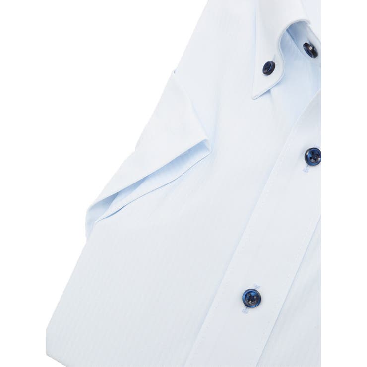 ノーアイロンストレッチ スタンダードフィット ボタンダウン半袖ニットシャツ | TAKA-Q MEN | 詳細画像3 