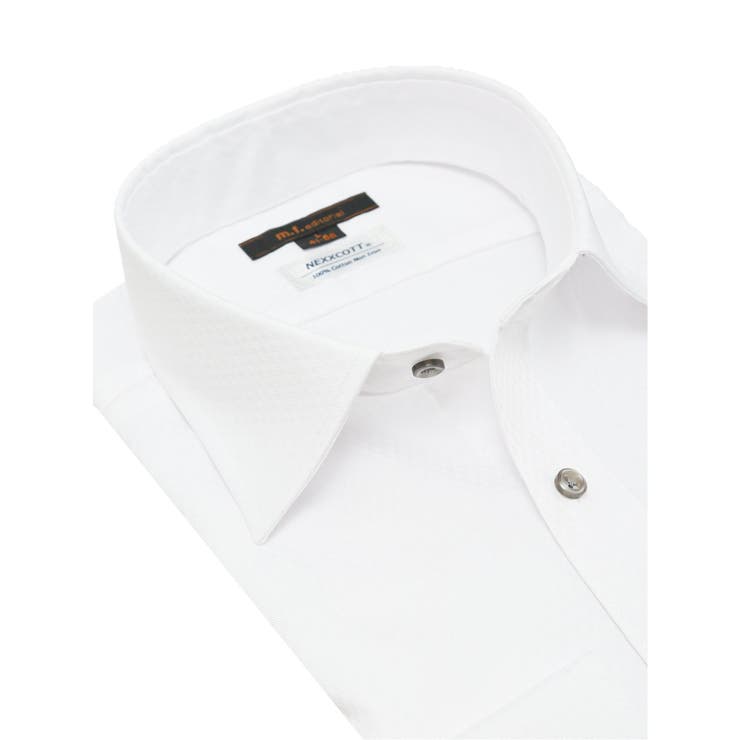 綿100% ノーアイロン スタンダードフィット ワイドカラー長袖シャツ | TAKA-Q MEN | 詳細画像2 