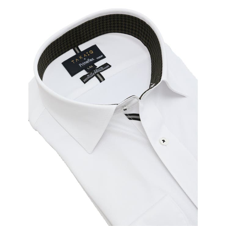 プライムフレックス スタンダードフィット ワイドカラー長袖ニットシャツ | TAKA-Q MEN | 詳細画像2 