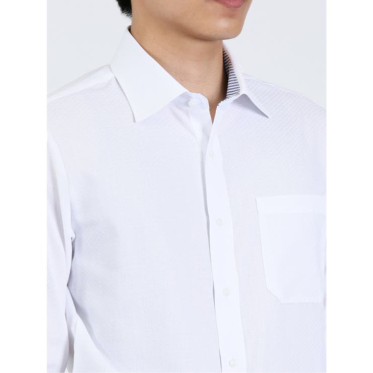 【WEB限定】形態安定 吸水速乾 スリムフィット 長袖シャツ3枚セット | TAKA-Q MEN | 詳細画像8 